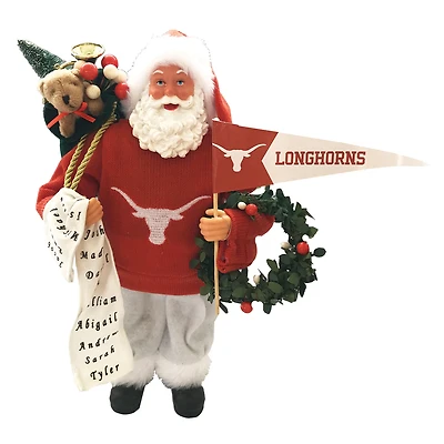 Texas Longhorns 12" Proud Santa
