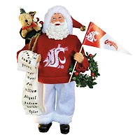Washington State Cougars 12" Proud Santa