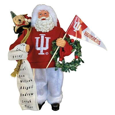 Indiana Hoosiers 12" Proud Santa