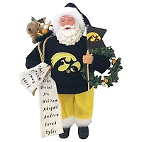 Iowa Hawkeyes 12" Proud Santa