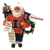 Illinois Fighting Illini 12" Proud Santa