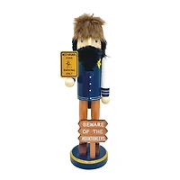 West Virginia Mountaineers 12" Beware Nutcracker
