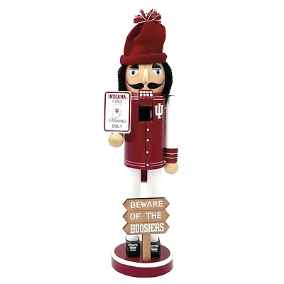 Indiana Hoosiers 12" Beware Nutcracker