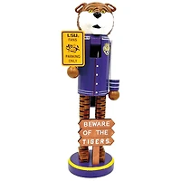 LSU Tigers 12" Beware Nutcracker