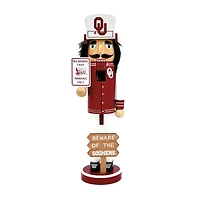 Oklahoma Sooners 12" Beware Nutcracker
