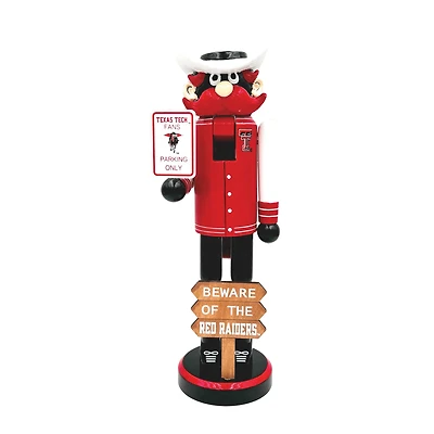 Texas Tech Red Raiders 12" Beware Nutcracker