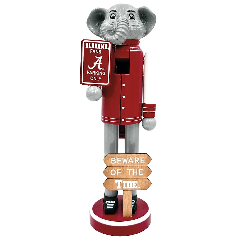 Alabama Crimson Tide 12" Beware Nutcracker
