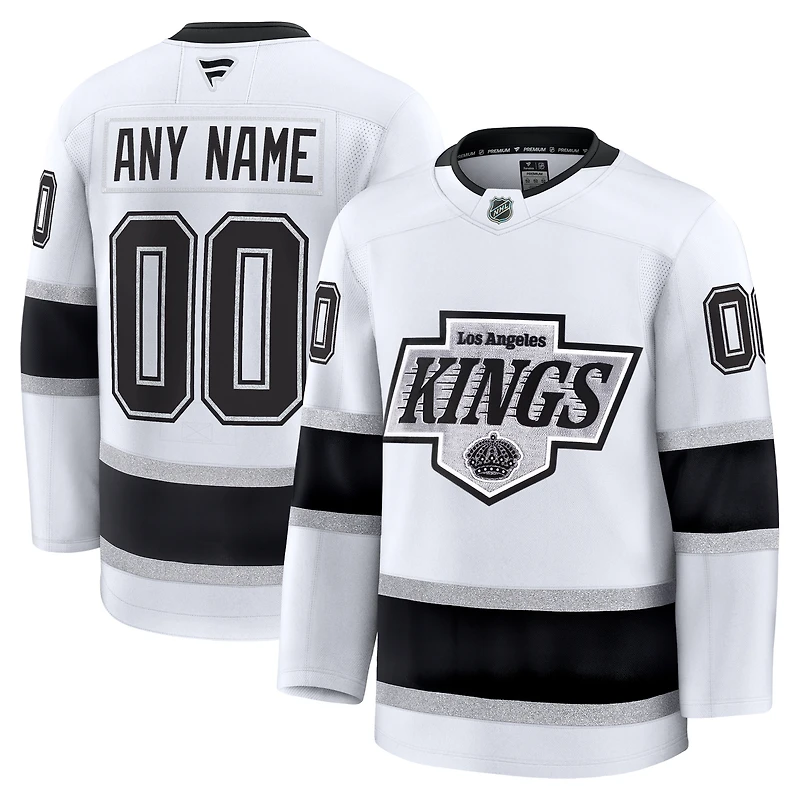 Men's Fanatics White Los Angeles Kings Away Premium Custom Jersey