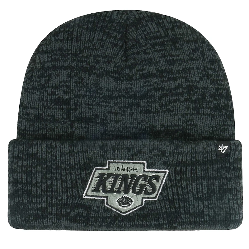 Men's '47 Black Los Angeles Kings Brain Freeze Cuffed Knit Hat
