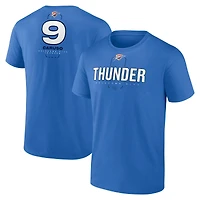 Men's Alex Caruso Blue Oklahoma City Thunder  Behind The Back Name & Number T-Shirt