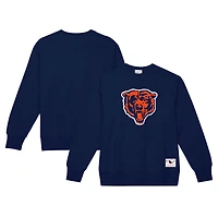 Men's Mitchell & Ness Navy Chicago Bears Basic Fleece Pullover Sweatshirt