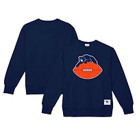 Men's Mitchell & Ness Navy Chicago Bears Basic Fleece Pullover Sweatshirt