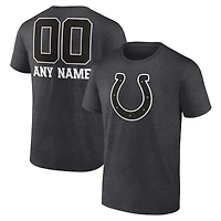 Men's Charcoal Indianapolis Colts Personalized Name & Number Monochrome T-Shirt