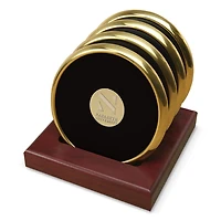 Nazareth University Golden Flyers Gold Four-Piece Coaster Set