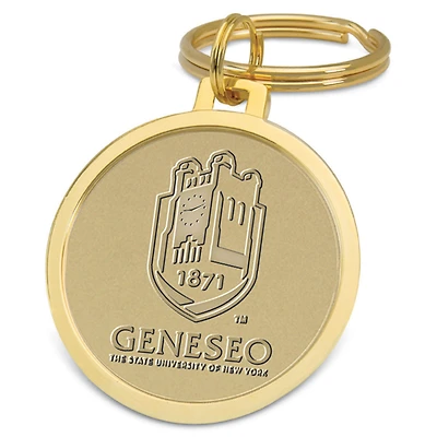 SUNY Geneseo Knights Gold Key Ring