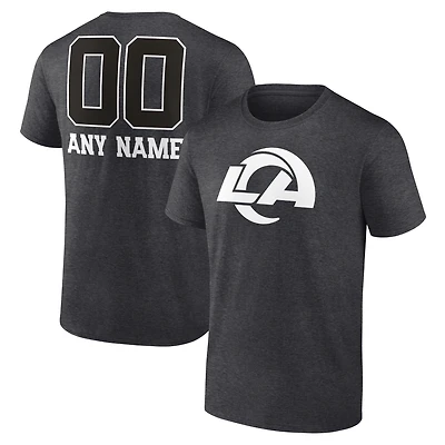 Men's Charcoal Los Angeles Rams Personalized Name & Number Monochrome T-Shirt