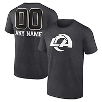 Men's Charcoal Los Angeles Rams Personalized Name & Number Monochrome T-Shirt