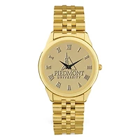 Men's Piedmont Lions Gold Medallion Rolled Link Bracelet Wristwatch