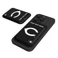Keyscaper Cincinnati Reds Personalized Insignia Magnetic Credit Card Wallet