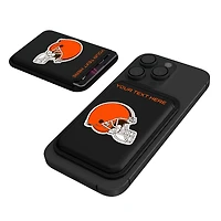 Keyscaper Cleveland Browns Personalized Insignia Magnetic Credit Card Wallet