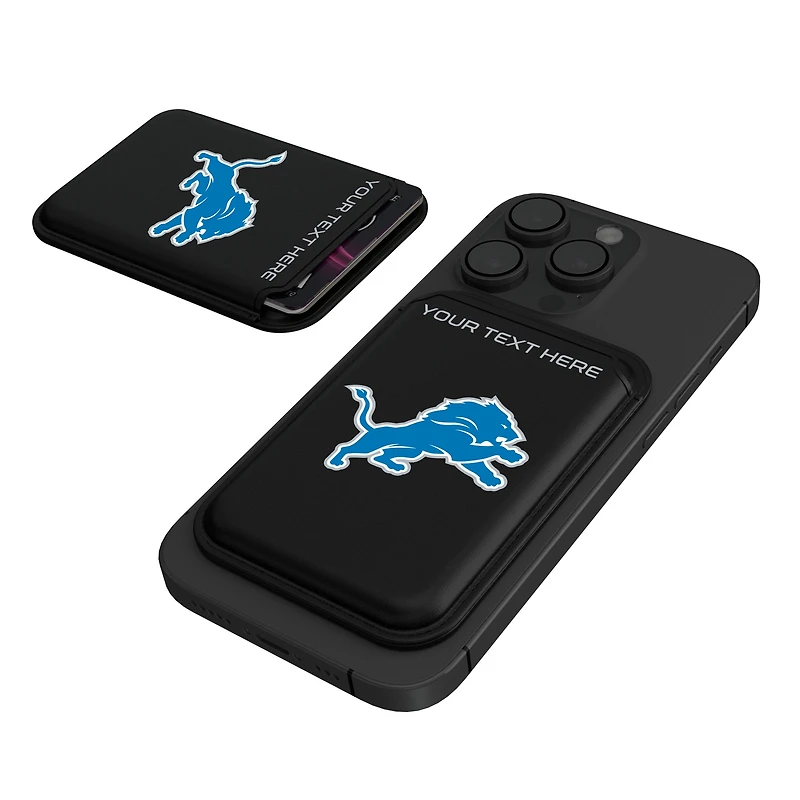 Keyscaper Detroit Lions Personalized Insignia Magnetic Credit Card Wallet