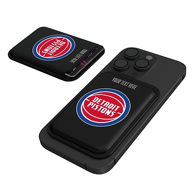Keyscaper Detroit Pistons Personalized Insignia Magnetic Credit Card Wallet