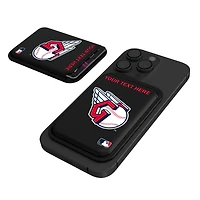 Keyscaper Cleveland Guardians Personalized Insignia Magnetic Credit Card Wallet