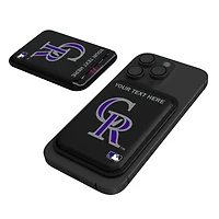 Keyscaper Colorado Rockies Personalized Insignia Magnetic Credit Card Wallet