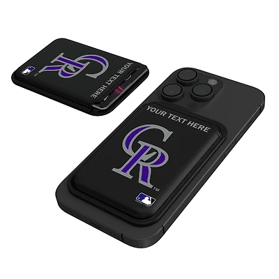 Keyscaper Colorado Rockies Personalized Insignia Magnetic Credit Card Wallet