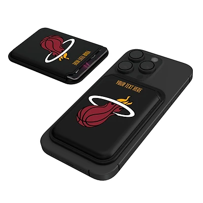 Keyscaper Miami Heat Personalized Insignia Magnetic Credit Card Wallet