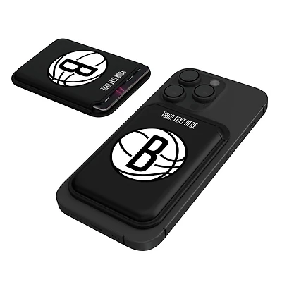 Keyscaper Brooklyn Nets Personalized Insignia Magnetic Credit Card Wallet