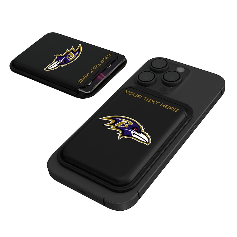 Keyscaper Baltimore Ravens Personalized Insignia Magnetic Credit Card Wallet