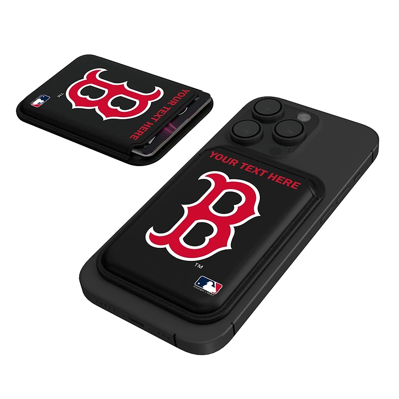 Keyscaper Boston Red Sox Personalized Insignia Magnetic Credit Card Wallet