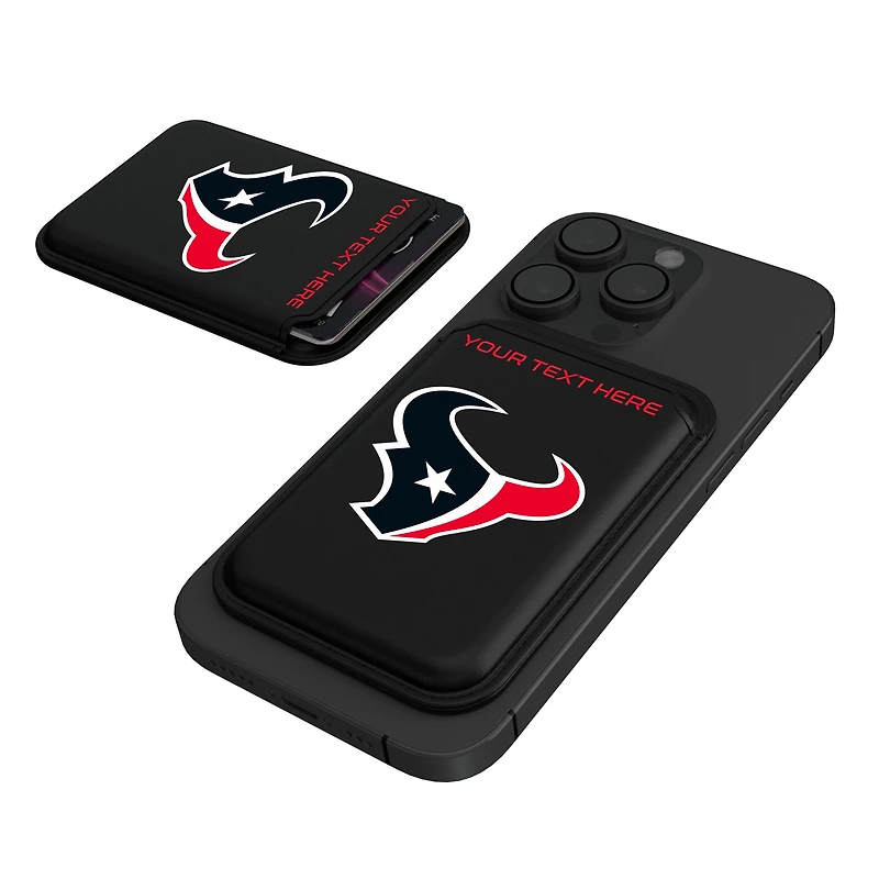 Keyscaper Houston Texans Personalized Insignia Magnetic Credit Card Wallet