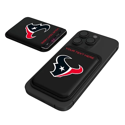 Keyscaper Houston Texans Personalized Insignia Magnetic Credit Card Wallet