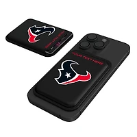 Keyscaper Houston Texans Personalized Insignia Magnetic Credit Card Wallet