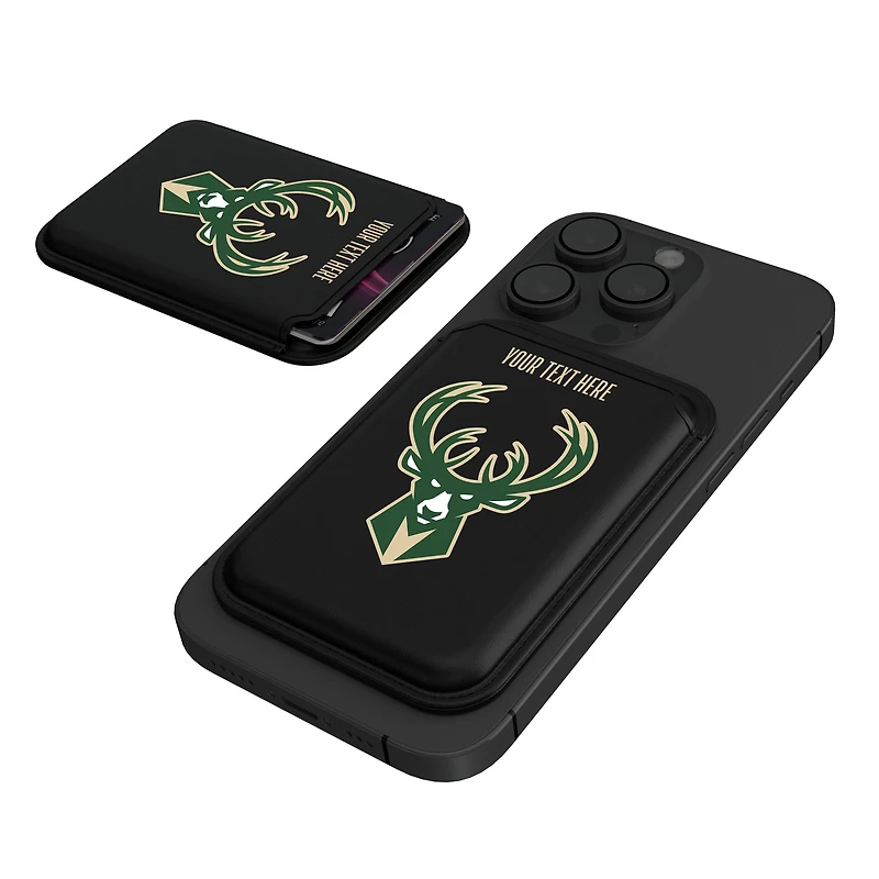 Keyscaper Milwaukee Bucks Personalized Insignia Magnetic Credit Card Wallet