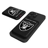 Keyscaper Las Vegas Raiders Personalized Insignia Magnetic Credit Card Wallet