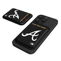 Keyscaper Atlanta Braves Personalized Insignia Magnetic Credit Card Wallet