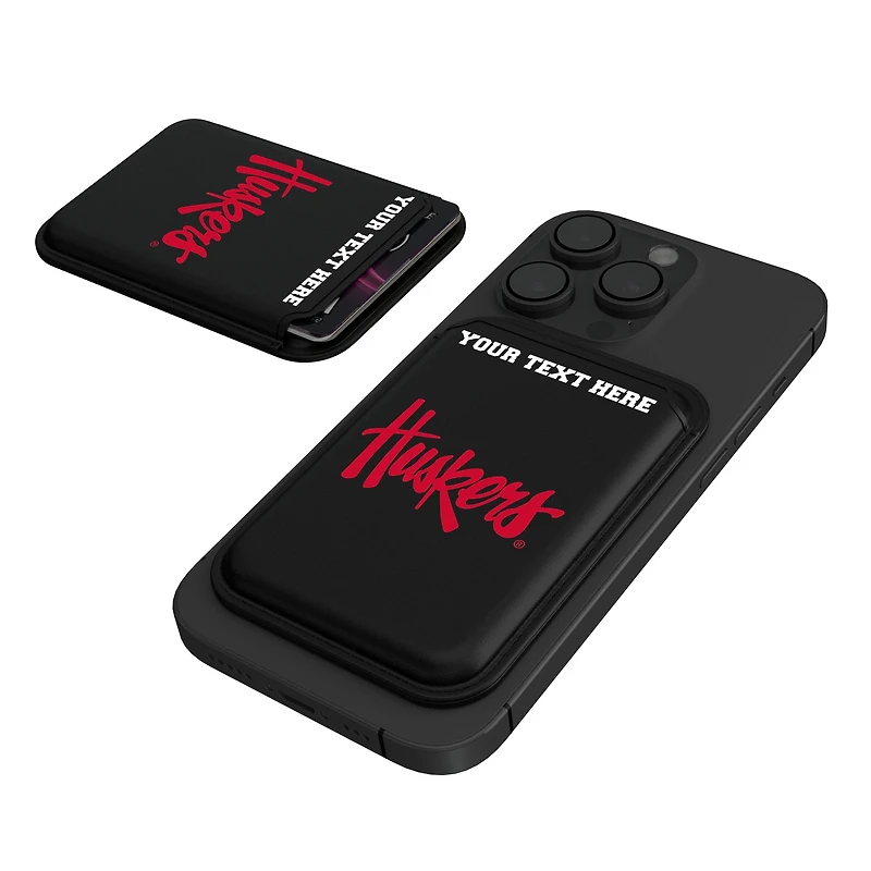 Keyscaper Nebraska Huskers Personalized Insignia Magnetic Credit Card Wallet
