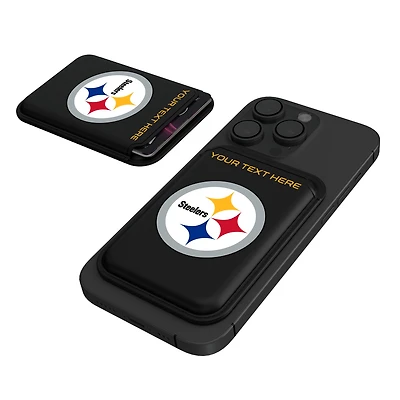 Keyscaper Pittsburgh Steelers Personalized Insignia Magnetic Credit Card Wallet
