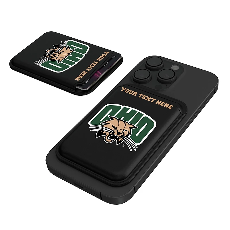 Keyscaper Ohio Bobcats Personalized Insignia Magnetic Credit Card Wallet