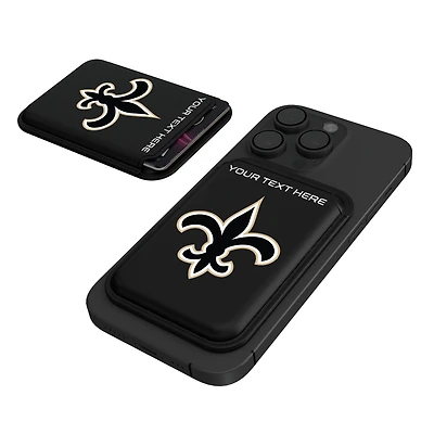 Keyscaper New Orleans Saints Personalized Insignia Magnetic Credit Card Wallet