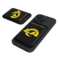 Keyscaper Los Angeles Rams Personalized Insignia Magnetic Credit Card Wallet