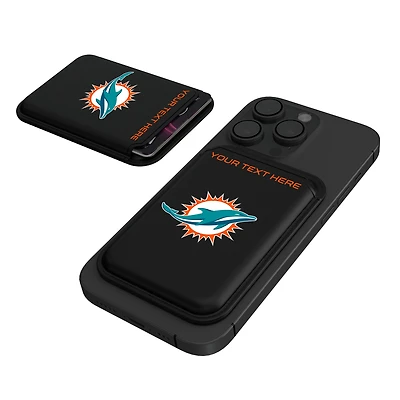 Keyscaper Miami Dolphins Personalized Insignia Magnetic Credit Card Wallet