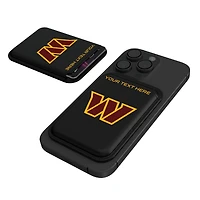 Keyscaper Washington Commanders Personalized Insignia Magnetic Credit Card Wallet