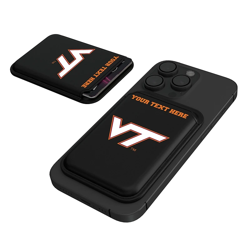 Keyscaper Virginia Tech Hokies Personalized Insignia Magnetic Credit Card Wallet