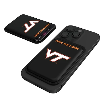 Keyscaper Virginia Tech Hokies Personalized Insignia Magnetic Credit Card Wallet