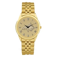 Men's Gold Montana State Bobcats Medallion Rolled Link Bracelet Wristwatch