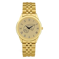 Men's Gold Western Kentucky Hilltoppers Medallion Rolled Link Bracelet Wristwatch